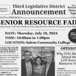 Senator Burzichelli and Assembly Members Simmons & Bailey Announce LD3 Senior Resource Fair